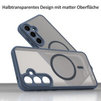 Handyhülle für Samsung Galaxy A55 Matt Case Schutzhülle Kratzfest Passgenau Blau
