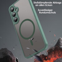 Handyhülle für Samsung Galaxy A55 Matt Case Schutzhülle Kratzfest Passgenau Grün