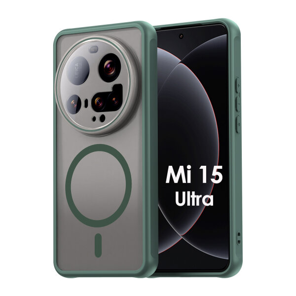 Handyhülle für Xiaomi 15 Ultra Matt Case Schutzhülle Kratzfest Passgenau Grün