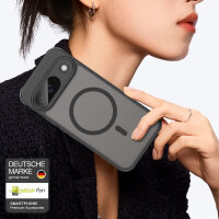 Handyhülle für Google Pixel 9 Matt Case Schutzhülle Kratzfest Passgenau Schwarz