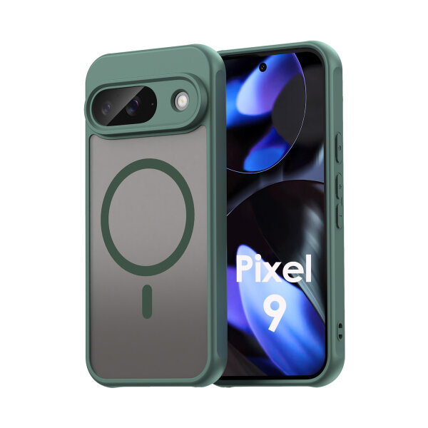 Handyhülle für Google Pixel 9 Matt Case Schutzhülle Kratzfest Passgenau Grün