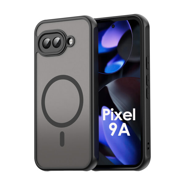 Handyhülle für Google Pixel 9A  Matt Case Schutzhülle Kratzfest Passgenau Schwarz