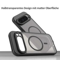 Handyhülle für Google Pixel 9 Pro Matt Case Schutzhülle Kratzfest Passgenau Schwarz