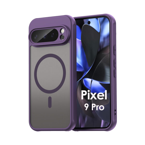 Handyhülle für Google Pixel 9 Pro Matt Case Schutzhülle Kratzfest Passgenau Lila
