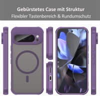 Handyhülle für Google Pixel 9 Pro Matt Case Schutzhülle Kratzfest Passgenau Lila