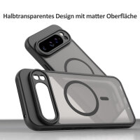 Handyhülle für Google Pixel 9 Pro XL Matt Case Schutzhülle Kratzfest Passgenau Schwarz