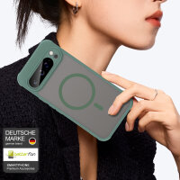 Handyhülle für Google Pixel 9 Pro XL Matt Case Schutzhülle Kratzfest Passgenau Grün