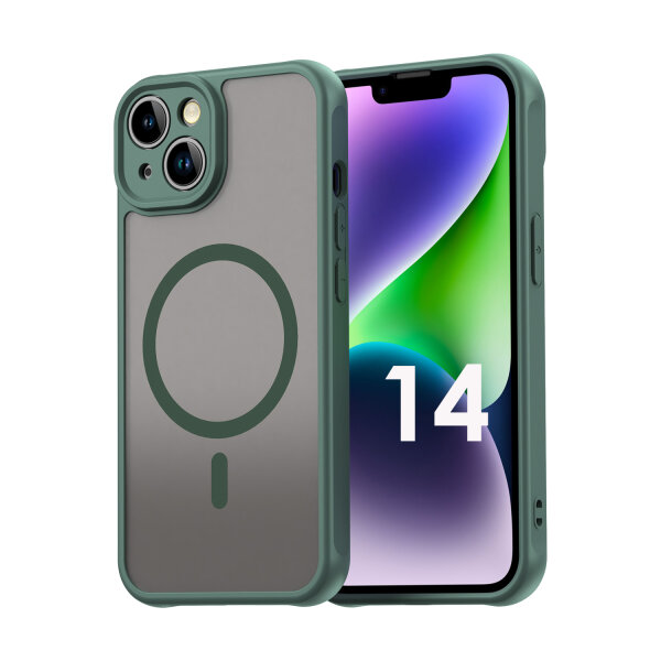 Handyhülle für Apple iPhone 14 – Matt Case Grün
