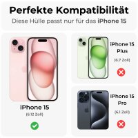 Handyhülle für Apple iPhone 15 - Matt Case Schwarz