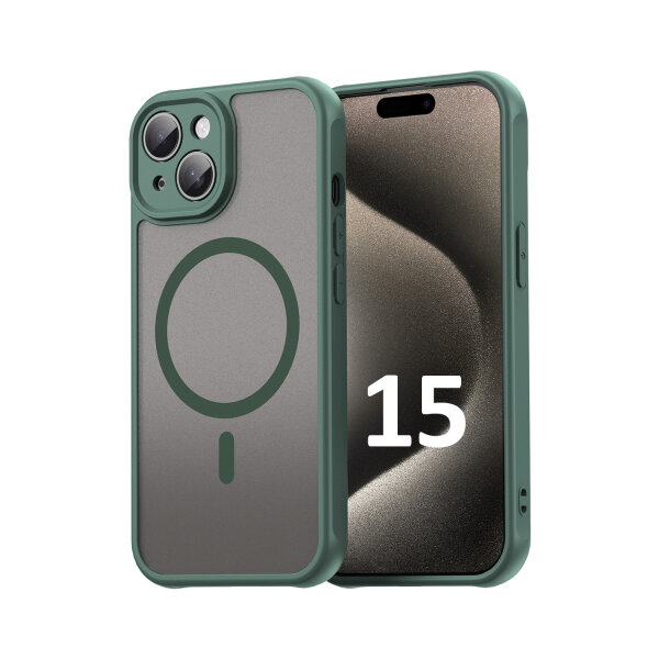 Handyhülle für Apple iPhone 15 - Matt Case Grün