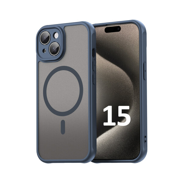 Handyhülle für Apple iPhone 15 - Matt Case Blau