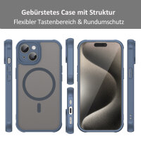 Handyhülle für Apple iPhone 15 - Matt Case Blau