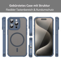 Handyhülle für Apple iPhone 15 Pro - Matt Case Blau