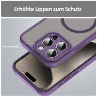 Handyhülle für Apple iPhone 15 Pro Max - Matt Case Lila
