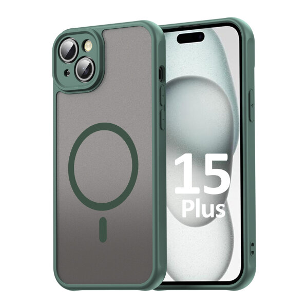 Handyhülle für Apple iPhone 15 Plus - Matt Case Grün