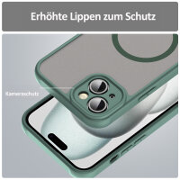 Handyhülle für Apple iPhone 15 Plus - Matt Case Grün