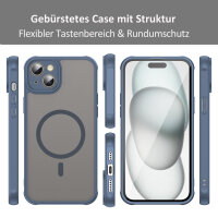 Handyhülle für Apple iPhone 15 Plus - Matt Case Blau