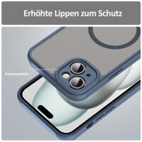 Handyhülle für Apple iPhone 15 Plus - Matt Case Blau