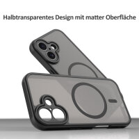 Handyhülle für Apple iPhone 16 – Matt Case Schwarz