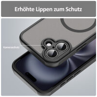 Handyhülle für Apple iPhone 16 – Matt Case Schwarz