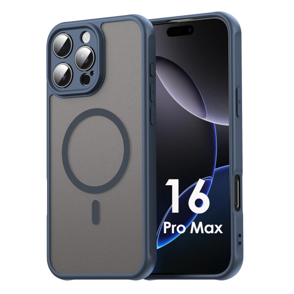 Handyhülle für Apple iPhone 16 Pro Max - Matt Case Blau