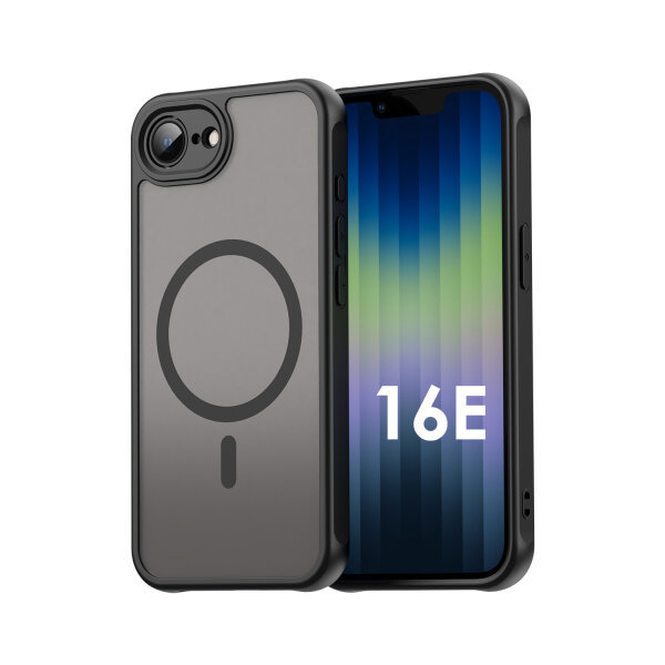 Handyhülle für Apple iPhone 16E – Matt Case Schwarz