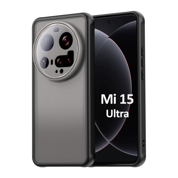 Handyhülle für Xiaomi 15 Ultra Matt Stoßfest Schutzhülle Back cover in Schwarz