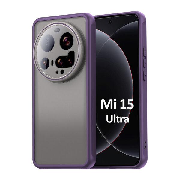 Handyhülle für Xiaomi 15 Ultra Matt Stoßfest Schutzhülle Back cover in Lila