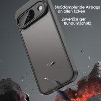 Handyhülle für Google Pixel 9 Matt Stoßfest Schutzhülle Back cover in Schwarz