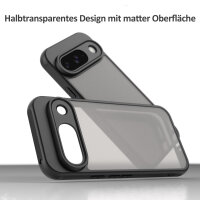 Handyhülle für Google Pixel 9 Matt Stoßfest Schutzhülle Back cover in Schwarz