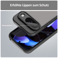 Handyhülle für Google Pixel 9 Matt Stoßfest Schutzhülle Back cover in Schwarz