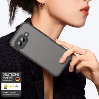 Handyhülle für Google Pixel 9A Matt Stoßfest Schutzhülle Back cover in Schwarz