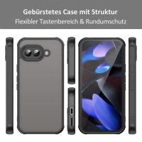 Handyhülle für Google Pixel 9A Matt Stoßfest Schutzhülle Back cover in Schwarz