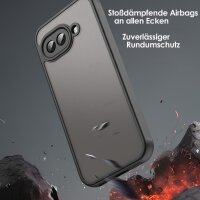 Handyhülle für Google Pixel 9A Matt Stoßfest Schutzhülle Back cover in Schwarz
