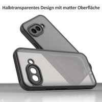 Handyhülle für Google Pixel 9A Matt Stoßfest Schutzhülle Back cover in Schwarz