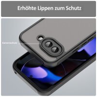Handyhülle für Google Pixel 9A Matt Stoßfest Schutzhülle Back cover in Schwarz
