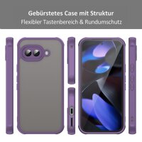 Handyhülle für Google Pixel 9A Matt Stoßfest Schutzhülle Back cover in Lila