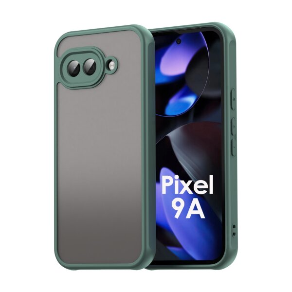 Handyhülle für Google Pixel 9A Matt Stoßfest Schutzhülle Back cover in Grün