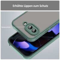 Handyhülle für Google Pixel 9A Matt Stoßfest Schutzhülle Back cover in Grün