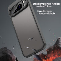 Handyhülle für Google Pixel 9 Pro XL Matt Stoßfest Schutzhülle Back cover in Schwarz