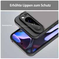 Handyhülle für Google Pixel 9 Pro XL Matt Stoßfest Schutzhülle Back cover in Schwarz