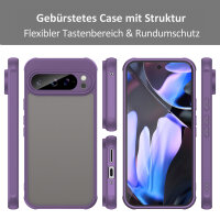 Handyhülle für Google Pixel 9 Pro XL Matt Stoßfest Schutzhülle Back cover in Lila