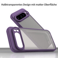 Handyhülle für Google Pixel 9 Pro XL Matt Stoßfest Schutzhülle Back cover in Lila