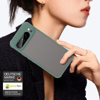 Handyhülle für Google Pixel 9 Pro XL Matt Stoßfest Schutzhülle Back cover in Grün