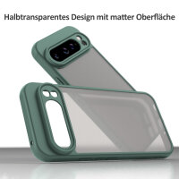 Handyhülle für Google Pixel 9 Pro XL Matt Stoßfest Schutzhülle Back cover in Grün