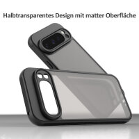 Handyhülle für Google Pixel 9 Pro Matt Stoßfest Schutzhülle Back cover in Schwarz