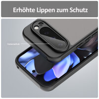 Handyhülle für Google Pixel 9 Pro Matt Stoßfest Schutzhülle Back cover in Schwarz
