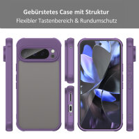Handyhülle für Google Pixel 9 Pro Matt Stoßfest Schutzhülle Back cover in Lila