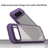 Handyhülle für Google Pixel 9 Pro Matt Stoßfest Schutzhülle Back cover in Lila