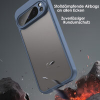 Handyhülle für Google Pixel 9 Pro Matt Stoßfest Schutzhülle Back cover in Blau